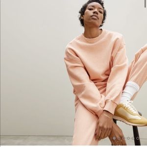 Everlane Track Oversized Crew—Apricot